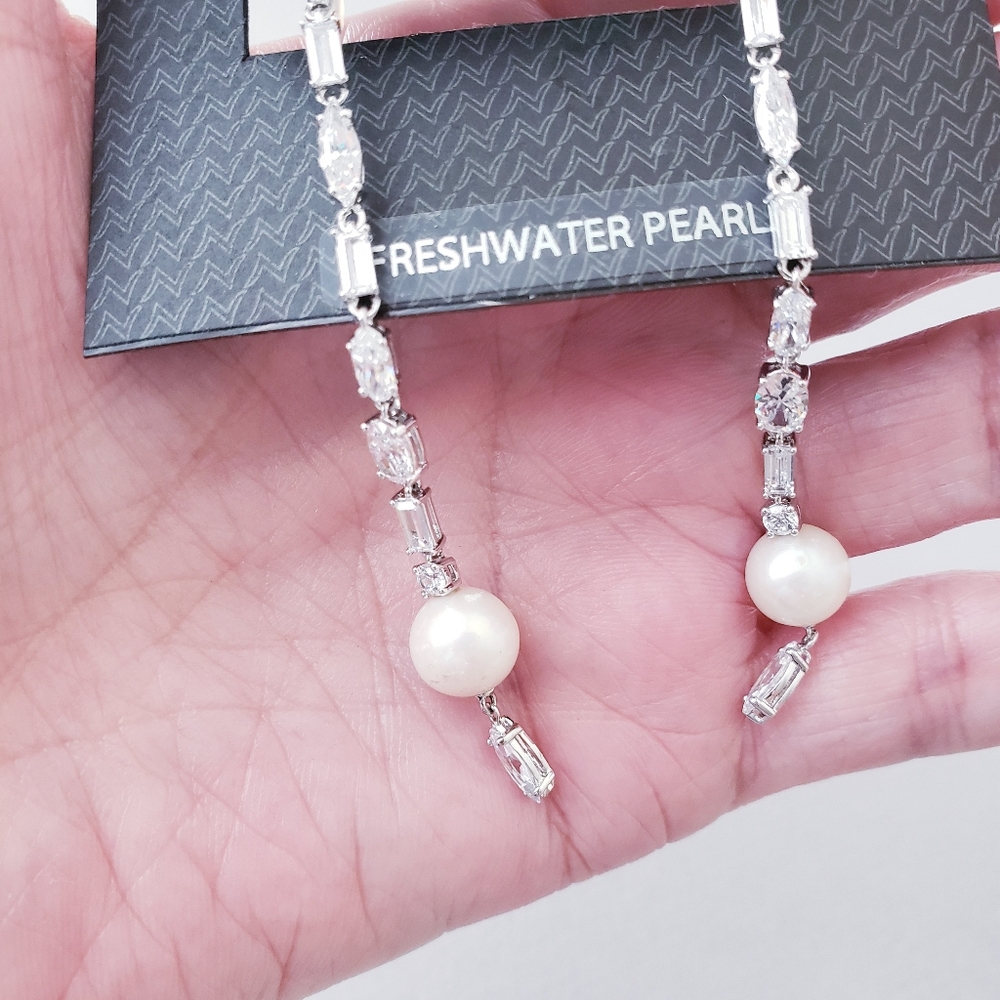 Nadri Freshwater Pearl Earrings - Picture 3 of 13